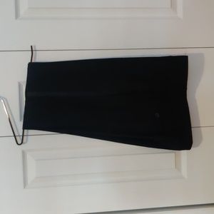 Calvin Klein Black Wool Tuxedo Pants